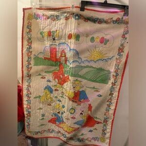 Vintage baby blanket